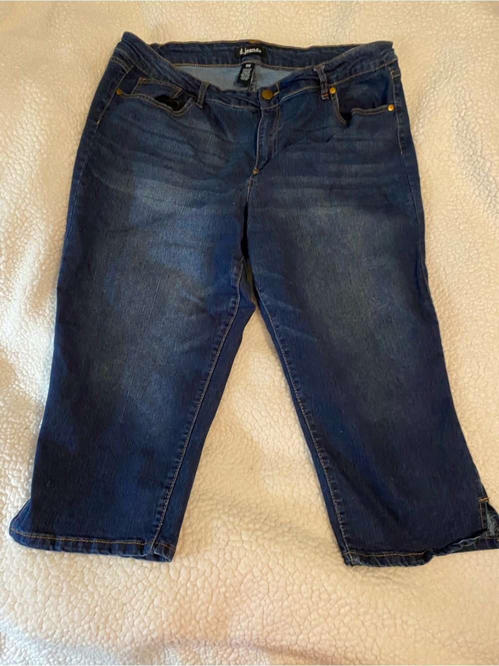 DJeans Dark Blue Women's Capri Jeans 18w